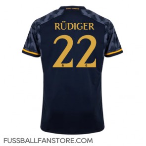 Real Madrid Antonio Rudiger #22 Replik Auswärtstrikot 2023-24 Kurzarm